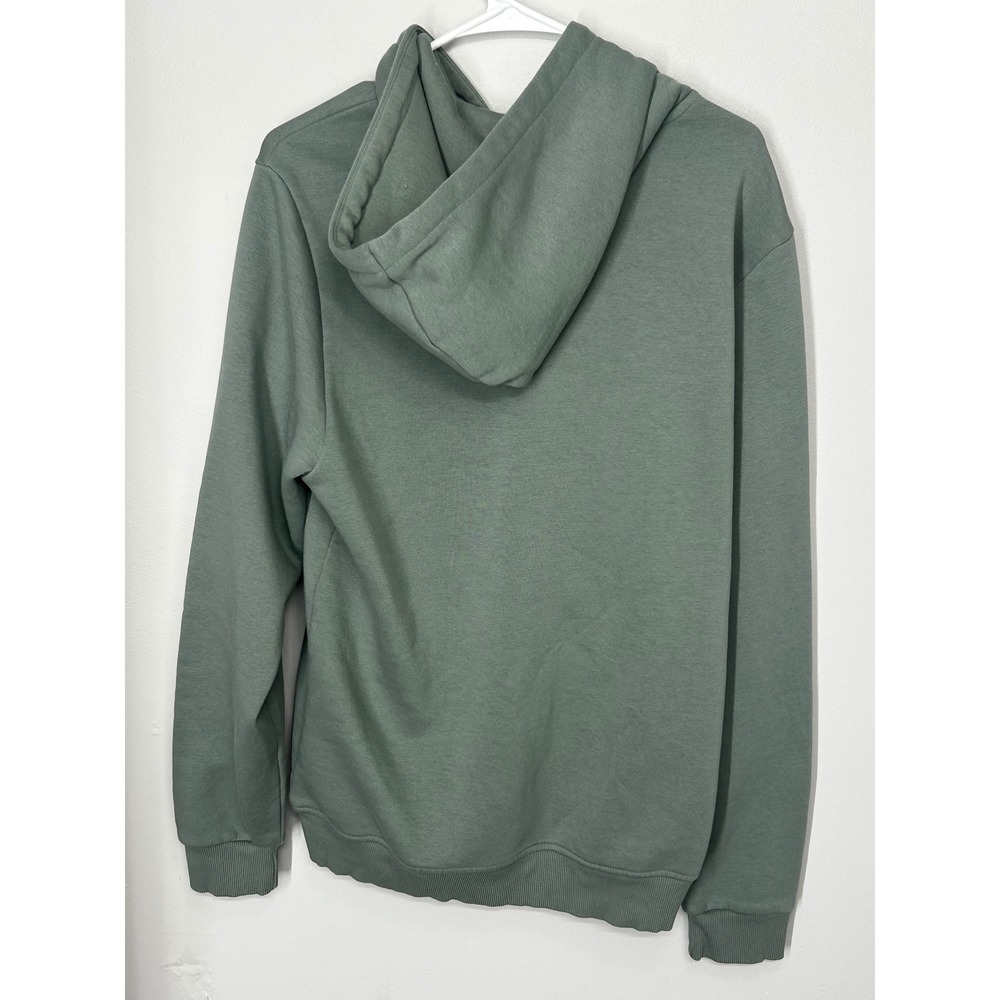 Reebok Green Hoodie Sweatshirt Bright Greenish-Yellow Logo Adult Size Medium - Picture 2 of 5